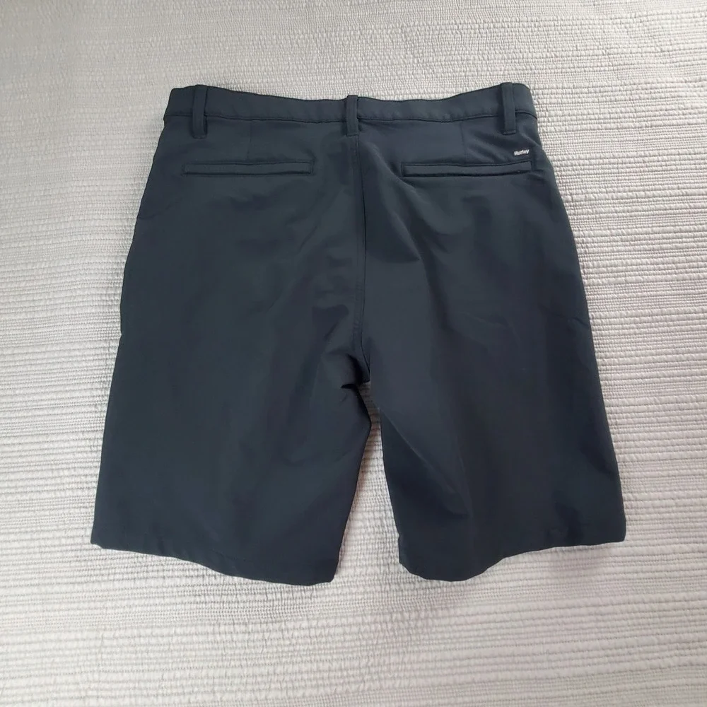 Hurley Mens Hybrid Shorts Size 34 Charcoal Gray Zipper Pockets HMS25-17550